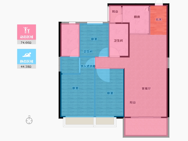 山西省-太原市-太原恒大山水城-109.38-户型库-动静分区