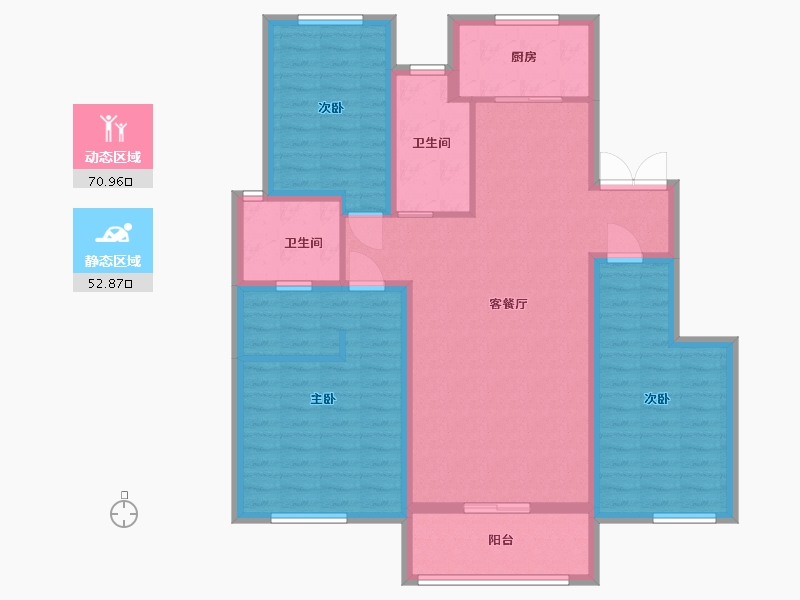 河北省-廊坊市-海德公园·都铎宫-111.20-户型库-动静分区