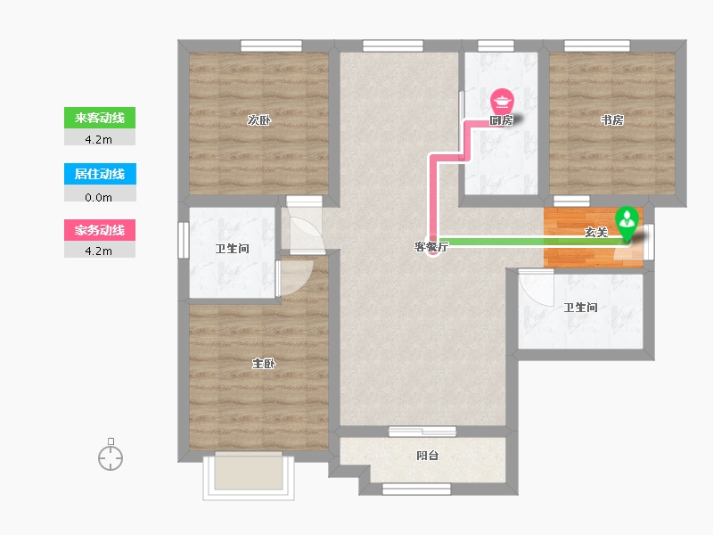 河北省-廊坊市-中交·香颂-79.57-户型库-动静线