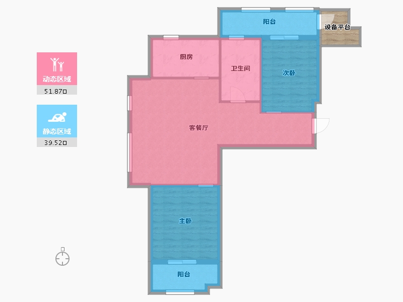 河北省-廊坊市-世嘉·正园-85.69-户型库-动静分区