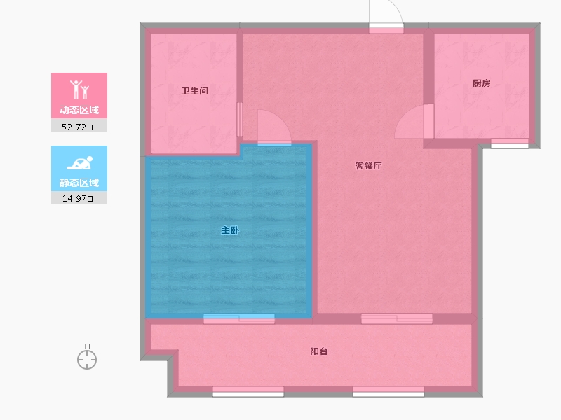 河北省-廊坊市-正园-60.58-户型库-动静分区