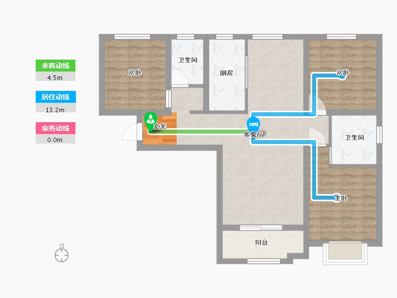 河北省-廊坊市-中交·香颂-83.00-户型库-动静线