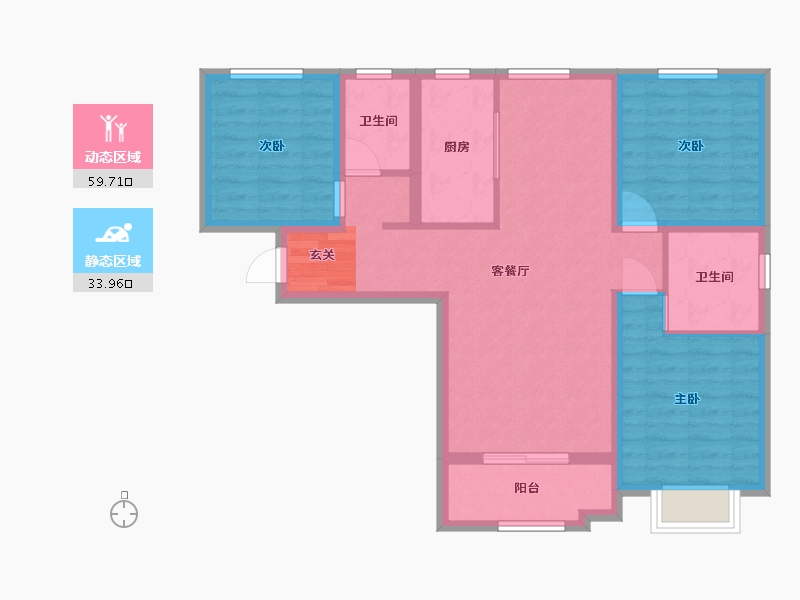 河北省-廊坊市-中交·香颂-83.00-户型库-动静分区