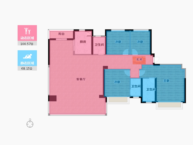 四川省-成都市-建发中央湾区-152.95-户型库-动静分区