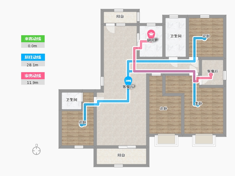 河北省-石家庄市-滨江·荣盛华府-119.15-户型库-动静线