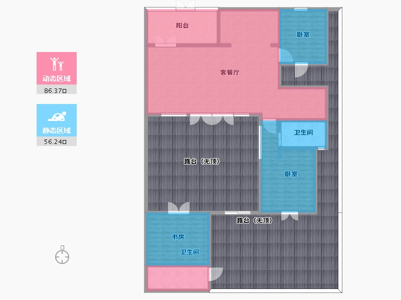 云南省-昆明市-乡鸭湖忆江南-248.00-户型库-动静分区