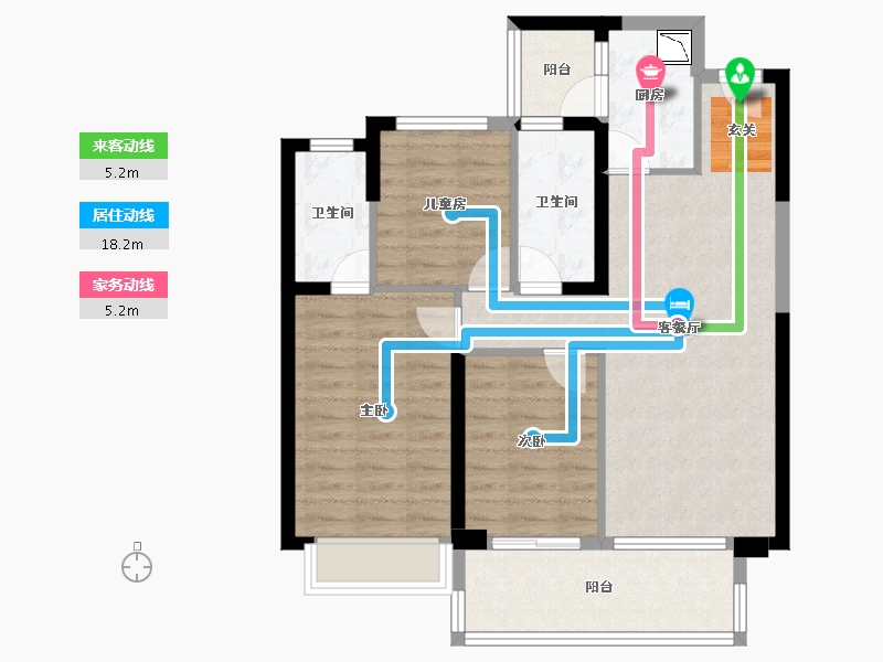 四川省-成都市-建发中央湾区-80.31-户型库-动静线