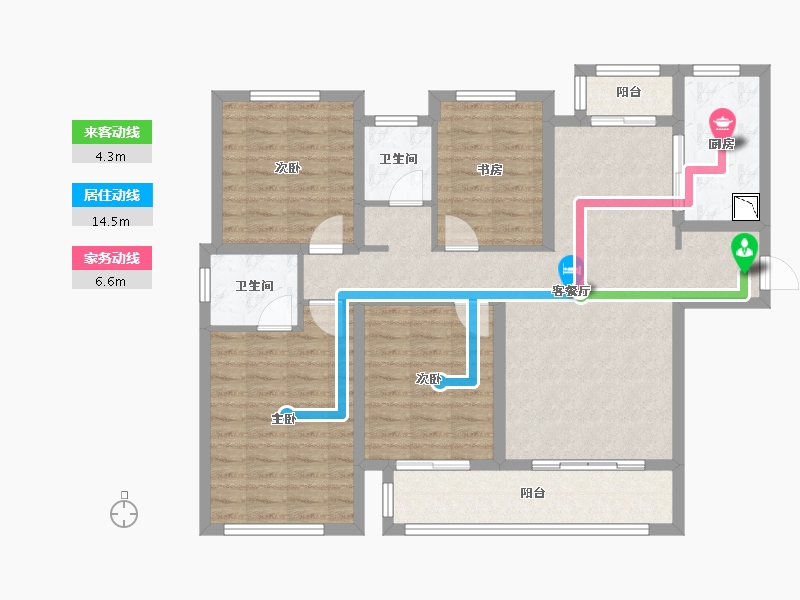 四川省-成都市-花样年香門第西区-107.77-户型库-动静线