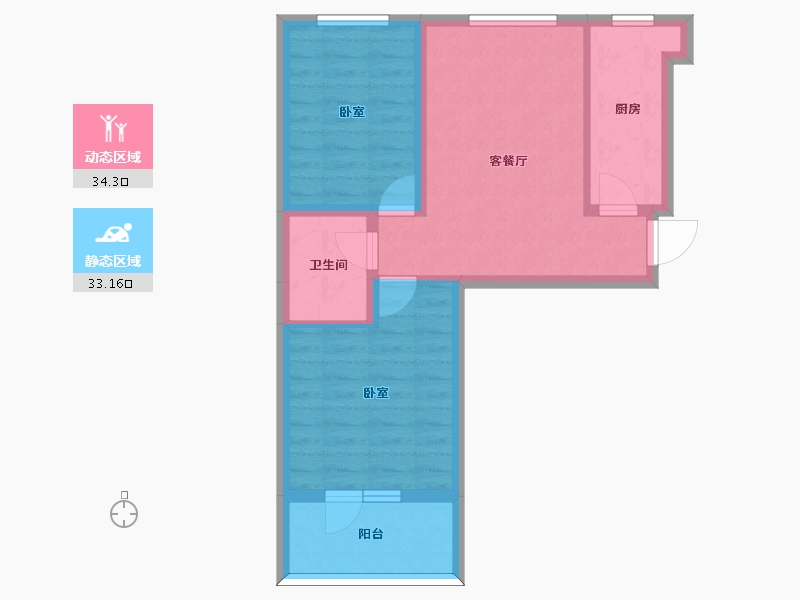 河北省-邢台市-博爵堡-59.68-户型库-动静分区