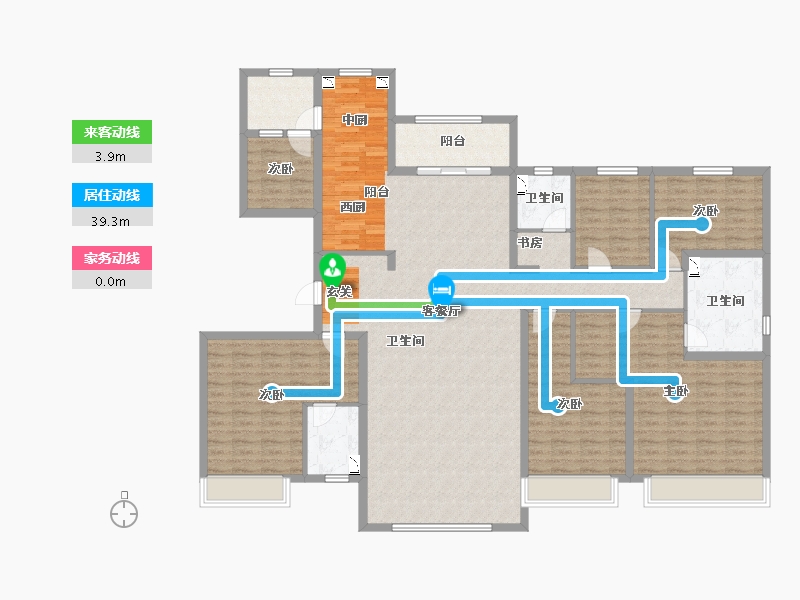 河北省-唐山市-迁西碧桂园·天玺湾-189.08-户型库-动静线