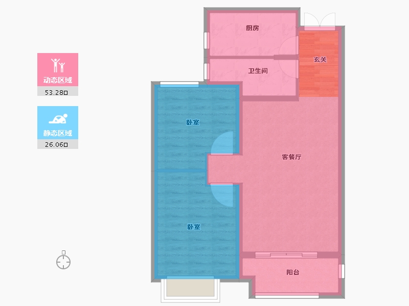 河北省-石家庄市-金盛悦府-71.20-户型库-动静分区