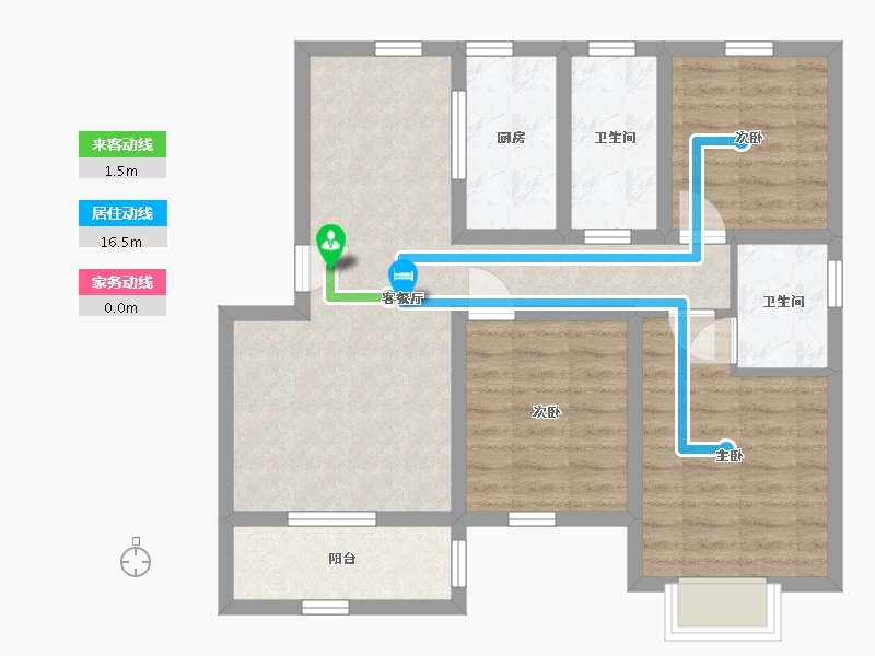 河北省-石家庄市-滨江·荣盛华府-75.80-户型库-动静线