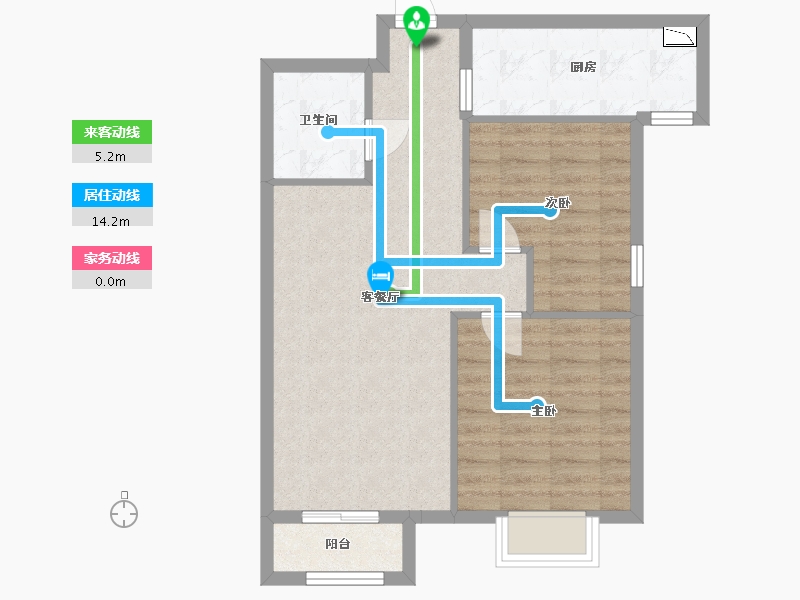 河北省-廊坊市-中建·高街国际-64.00-户型库-动静线