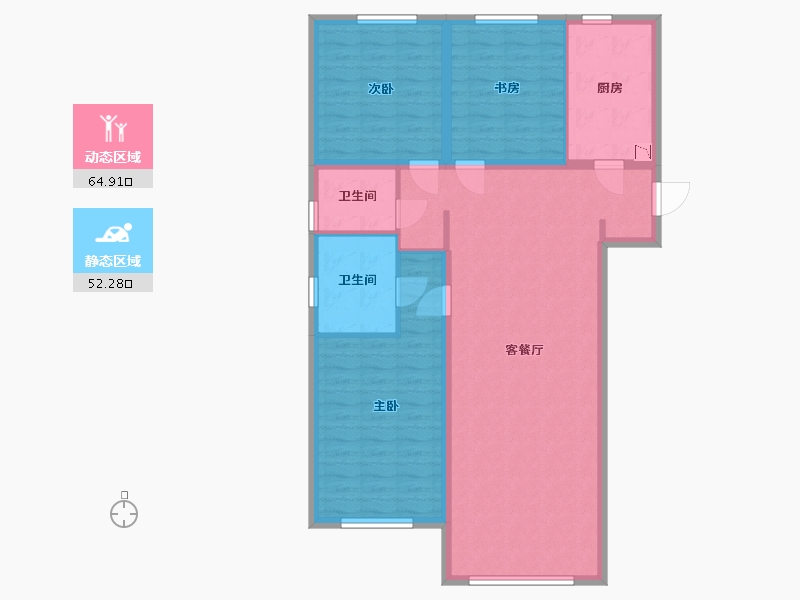 河北省-保定市-紫金壹号院-106.00-户型库-动静分区