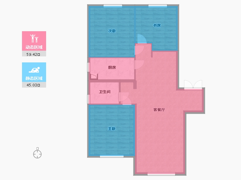 河北省-保定市-紫金壹号院-95.00-户型库-动静分区