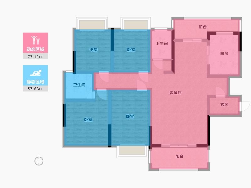 四川省-成都市-中交锦天新城-114.88-户型库-动静分区