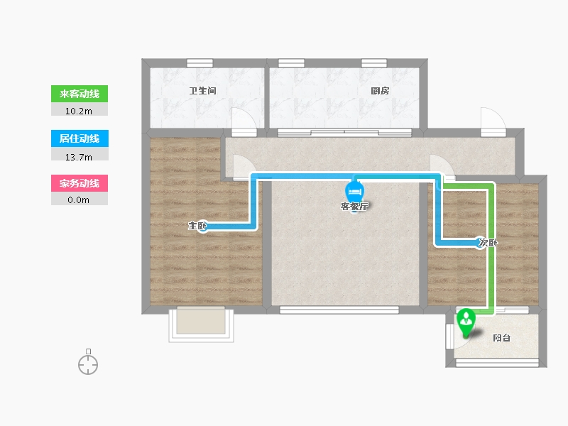 河北省-沧州市-金域华城-75.00-户型库-动静线