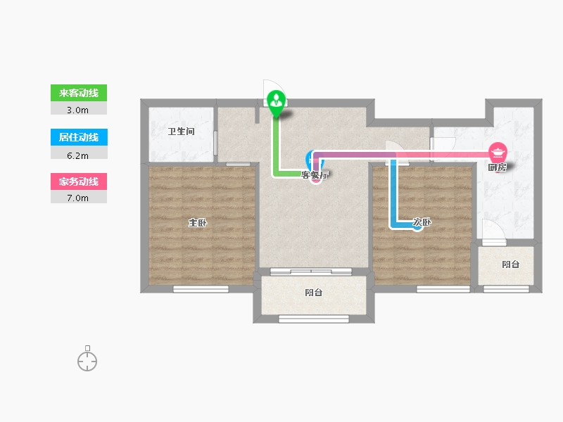 河北省-廊坊市-廊坊新世界中心-67.21-户型库-动静线