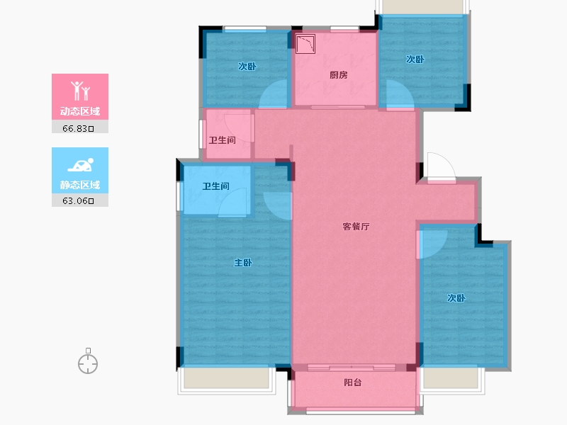 浙江省-湖州市-悦江花苑-118.01-户型库-动静分区