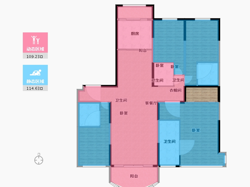 山西省-太原市-太原星河湾5号园-212.04-户型库-动静分区