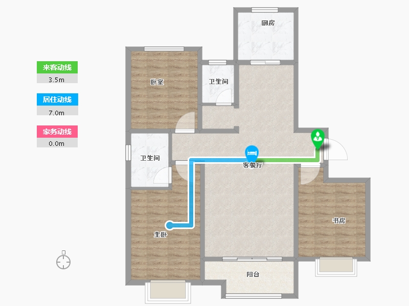 河北省-石家庄市-城南尚府-93.40-户型库-动静线