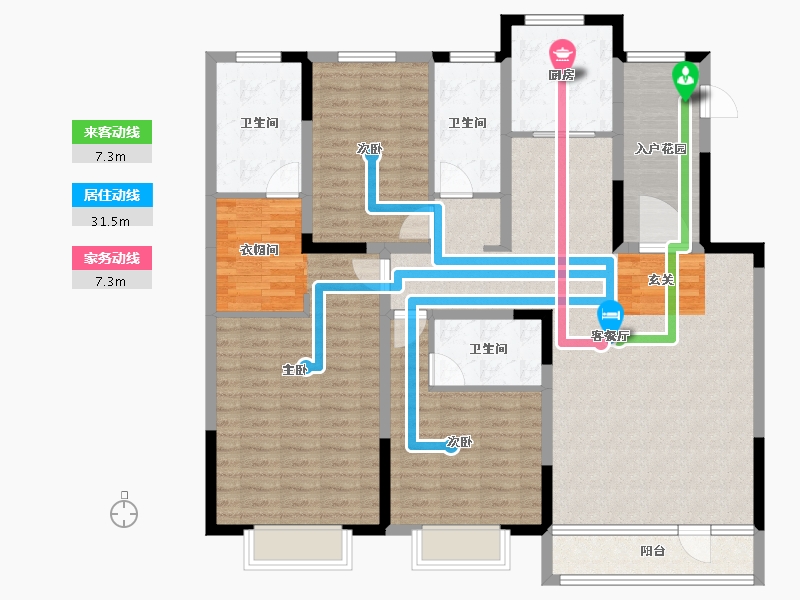 河北省-唐山市-新天地鹭港21区东-136.87-户型库-动静线