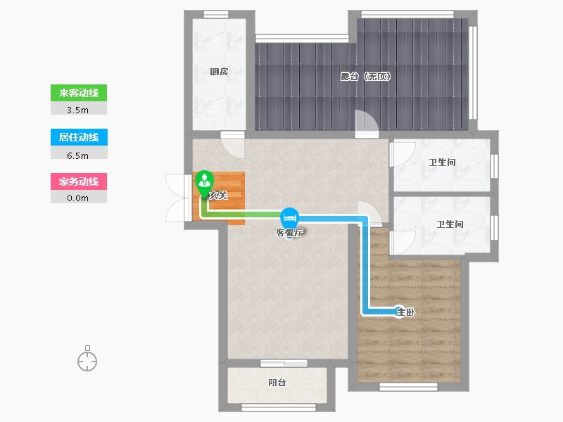 河北省-廊坊市-廊坊新世界中心-80.00-户型库-动静线