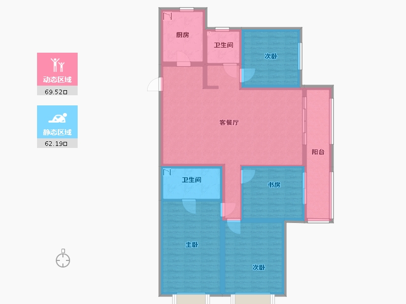 山西省-太原市-当代城ΜΟΜΛ-118.02-户型库-动静分区