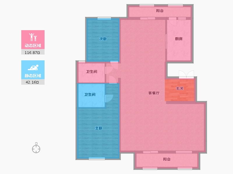 河北省-廊坊市-廊坊新世界中心-145.00-户型库-动静分区