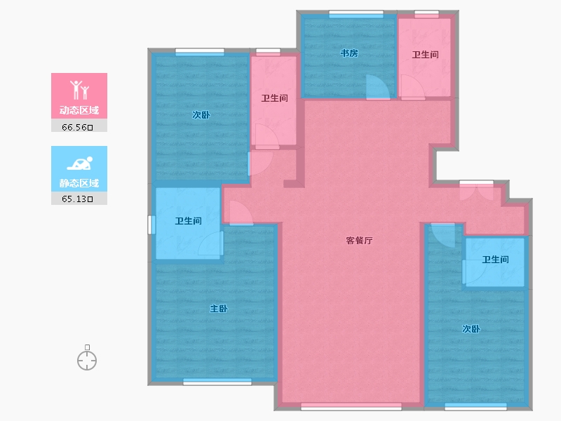 河北省-保定市-紫金壹号院-119.00-户型库-动静分区