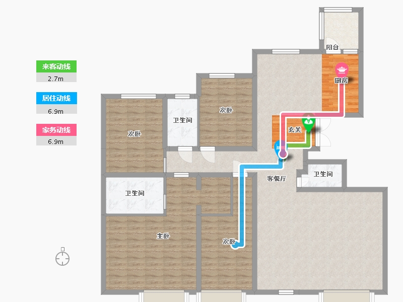 河北省-廊坊市-大学里峰尚-149.57-户型库-动静线