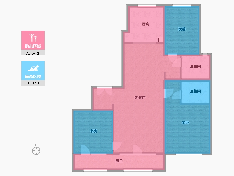 河北省-保定市-紫金壹号院-110.00-户型库-动静分区