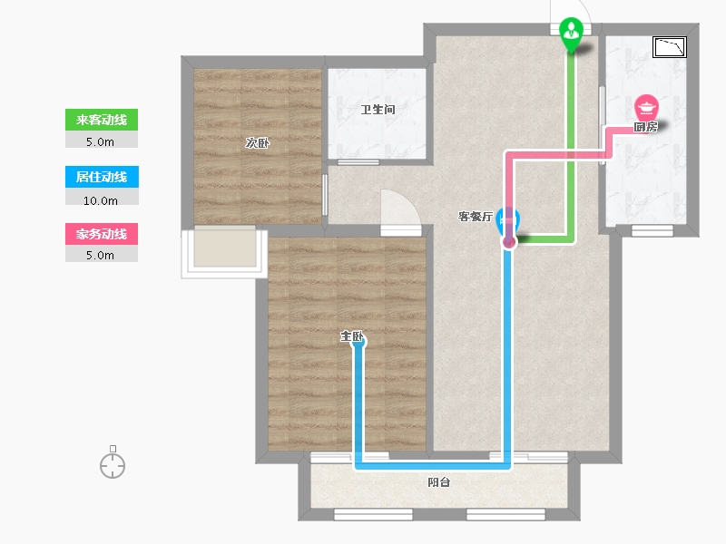 河北省-廊坊市-中建·高街国际-69.60-户型库-动静线