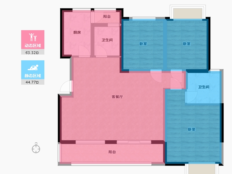 四川省-成都市-中交锦天新城-96.19-户型库-动静分区