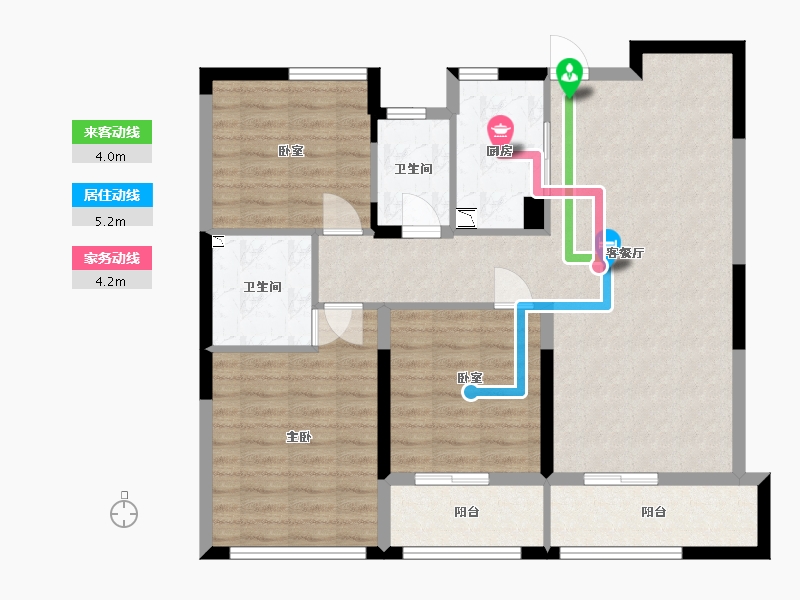 山西省-太原市-润景•园著-94.42-户型库-动静线