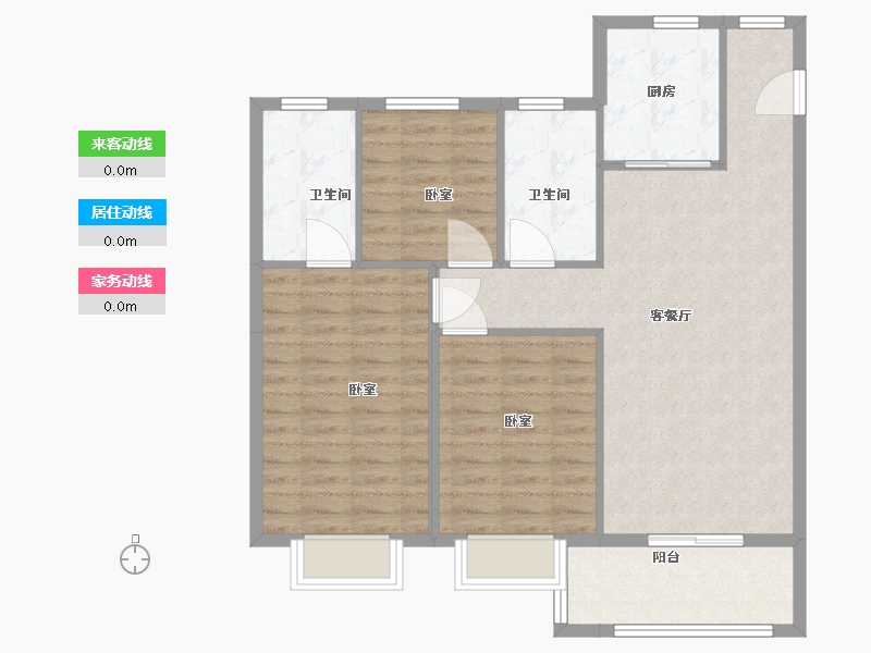 山西省-太原市-中国铁建·青秀嘉苑-92.00-户型库-动静线