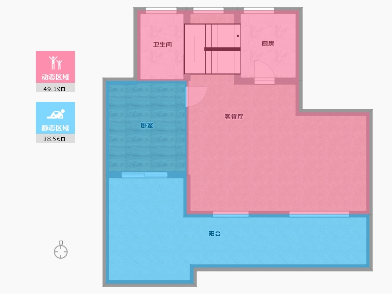 河北省-张家口市-富龙四季小镇-78.68-户型库-动静分区