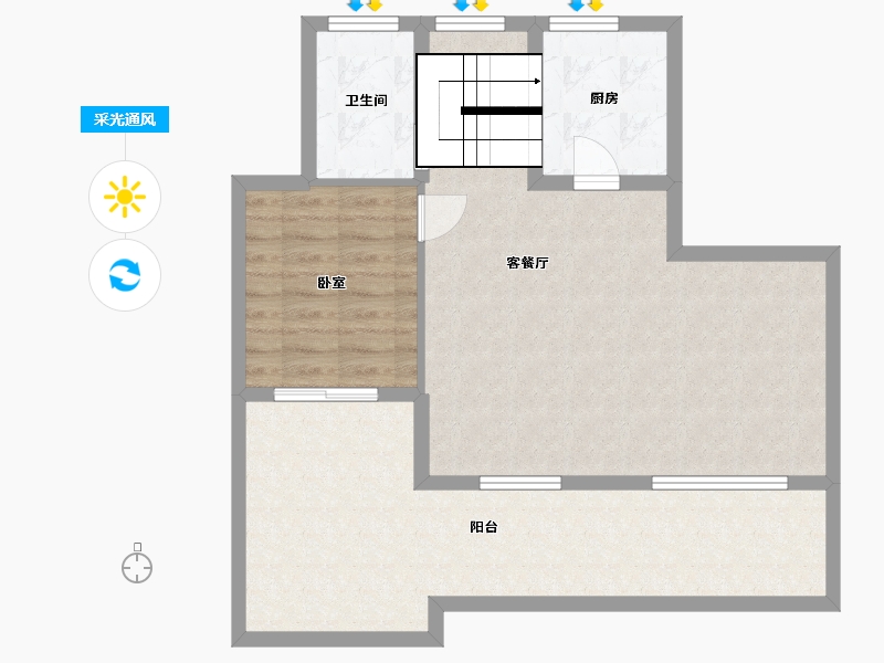 河北省-张家口市-富龙四季小镇-78.68-户型库-采光通风