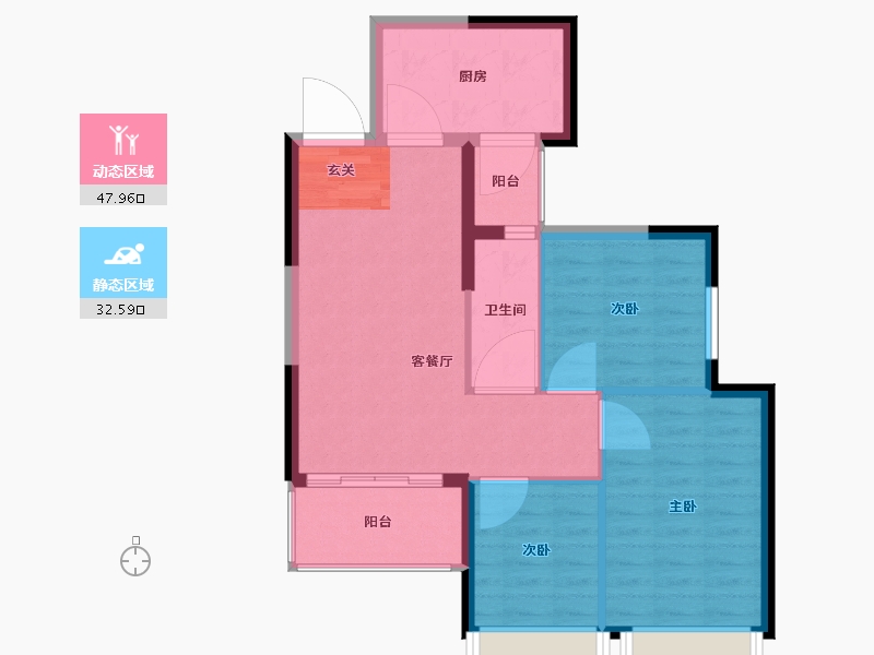 广西壮族自治区-柳州市-恒大御景湾-73.00-户型库-动静分区