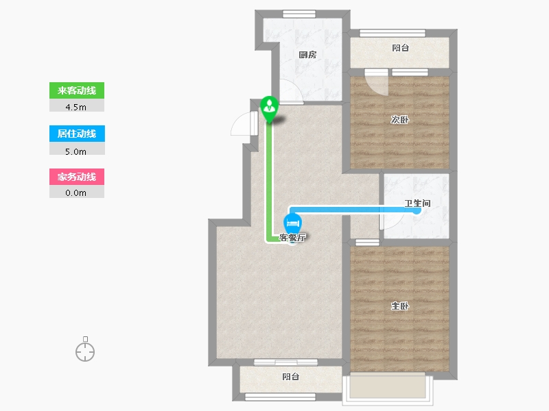 河北省-廊坊市-中远·泷玺臺-72.01-户型库-动静线