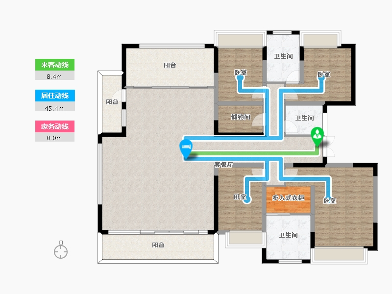 云南省-昆明市-佳湖熹祥苑-182.31-户型库-动静线