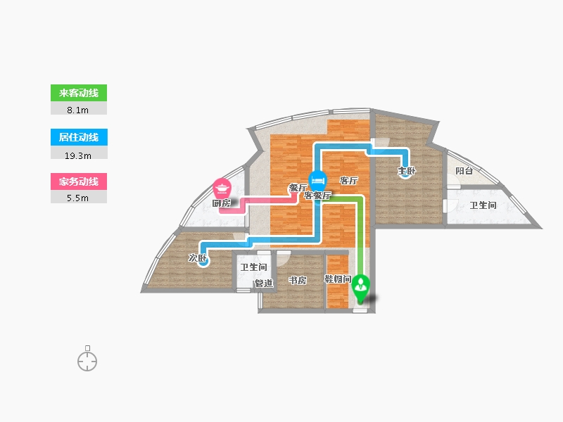 云南省-昆明市-永和府-125.48-户型库-动静线