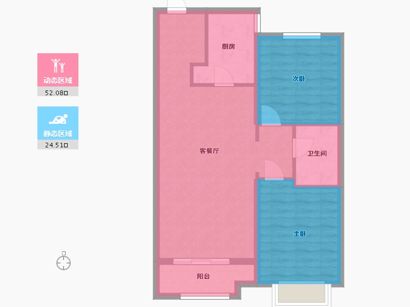 河北省-廊坊市-东岳润科花园-68.80-户型库-动静分区