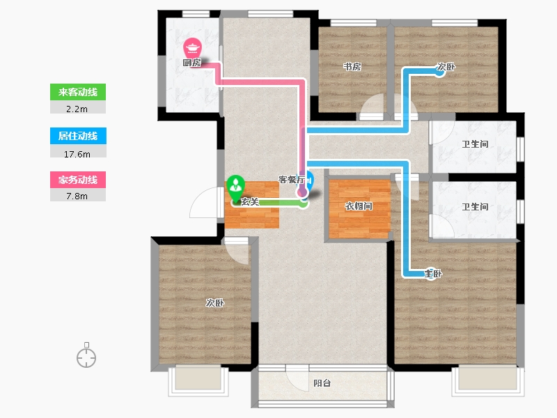 河北省-唐山市-新天地鹭港21区东-119.46-户型库-动静线