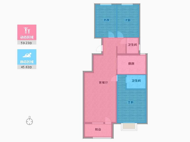 河北省-廊坊市-万悦荣和-94.49-户型库-动静分区