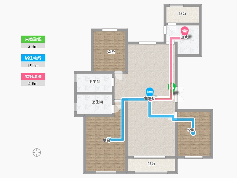 河北省-廊坊市-廊坊新世界中心-148.00-户型库-动静线