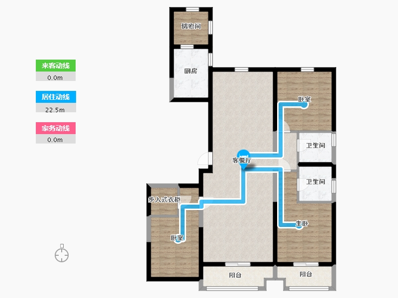 山西省-太原市-建投 · 祥澐府-118.97-户型库-动静线