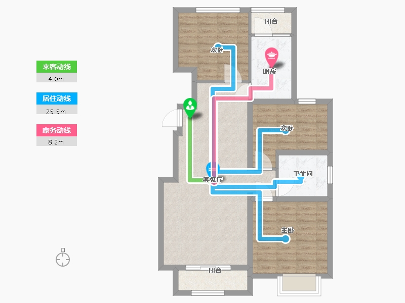 河北省-廊坊市-中远·泷玺臺-82.40-户型库-动静线