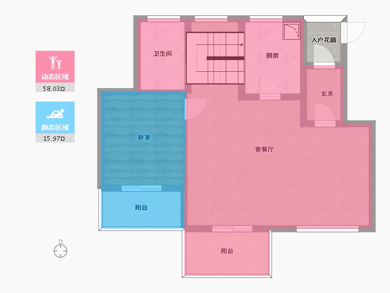 河北省-张家口市-富龙四季小镇-68.23-户型库-动静分区