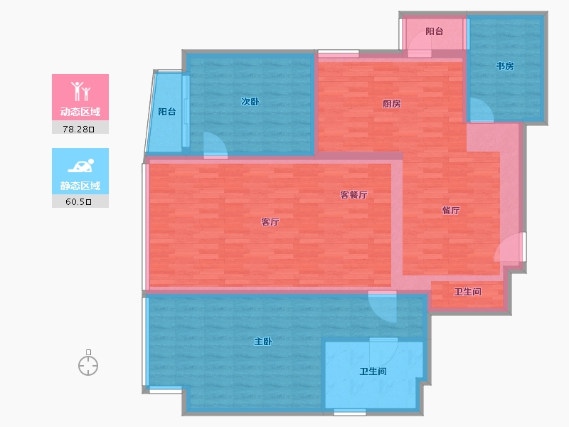 云南省-昆明市-永和府-126.71-户型库-动静分区